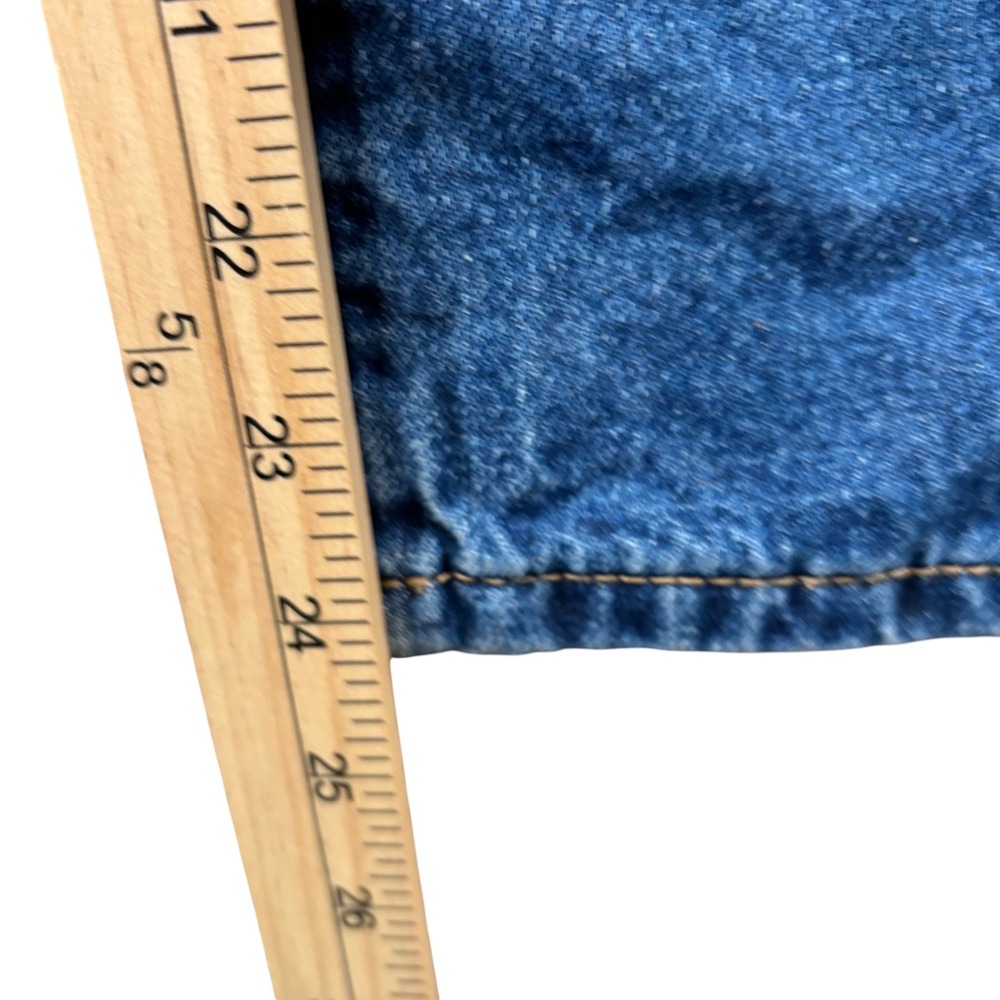 Bloomchic Denim Overalls Womens 16 Blue Wide Leg Adjustable Bib Jumpsuit - Picture 7 of 9